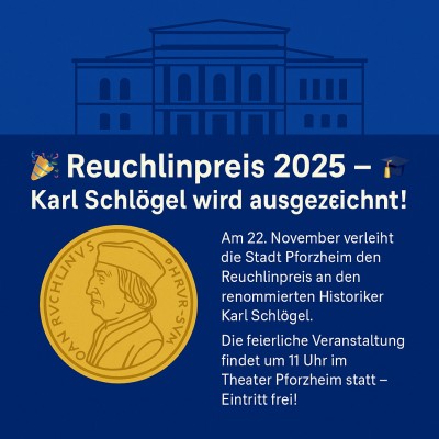 Verleihung des Reuchlinpreises an Prof. em. Dr. Karl Schlögel
